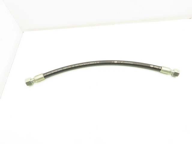 Gates 8G2 SAE 100R2 Hydraulic Hose 1/2" x 26" 4000 PSI 24° Swivel O-Ring