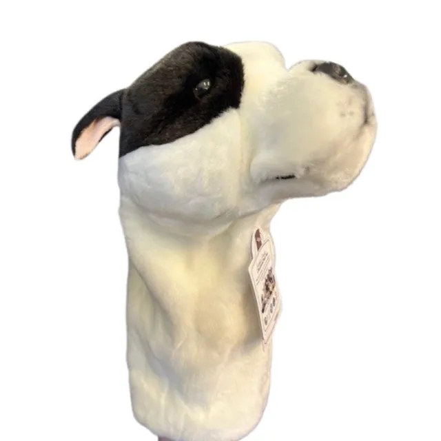 Staffy Golf Cover – White Staffordshire Bull Terrier By Bocchetta