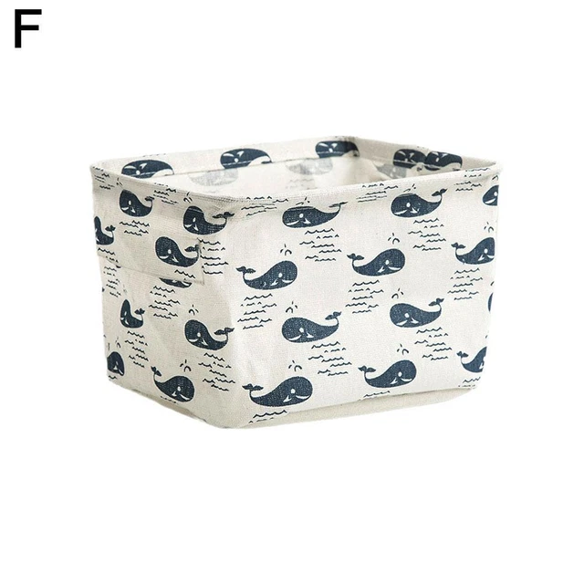 F Multifunctional Small Fresh Pastoral Fabric Storage Basket Nordic Style N B O6