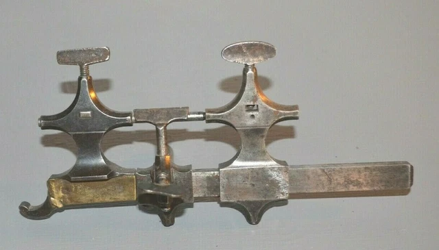 Tour à Pivoter Ancien D'horloger - Outil Vintage Pour Réparation De Montres Et Horloges