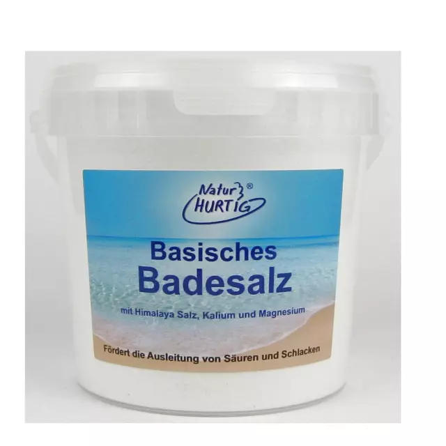 Natur Hurtig Basisches Badesalz 1200 g 1,2 kg