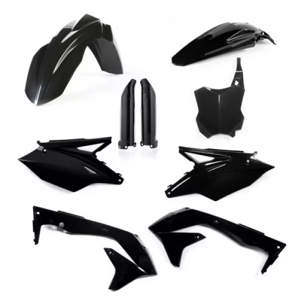 Acerbis Kit Plastiksatz  Plastikkit Plastik Kawasaki Kxf 450 16-18 Schwarz Black