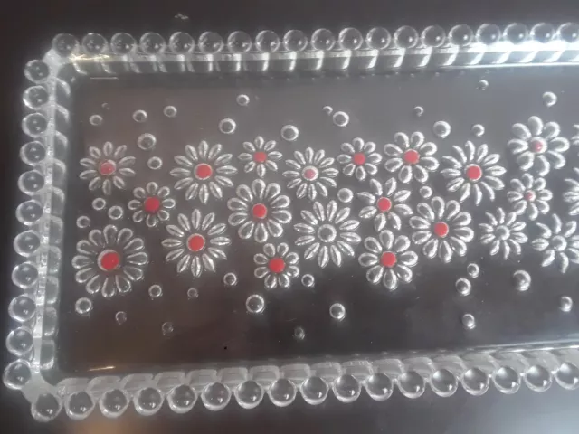 Walther Ateliers Kristallglas Daisy  Dot Platter glass  crystal glass candy  C7