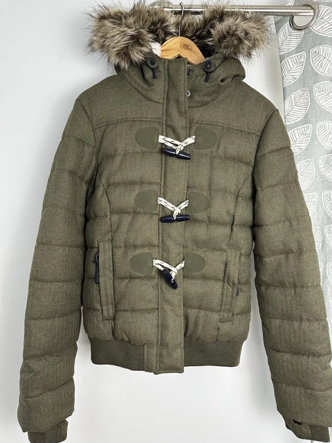 Marl toggle store puffle jacket