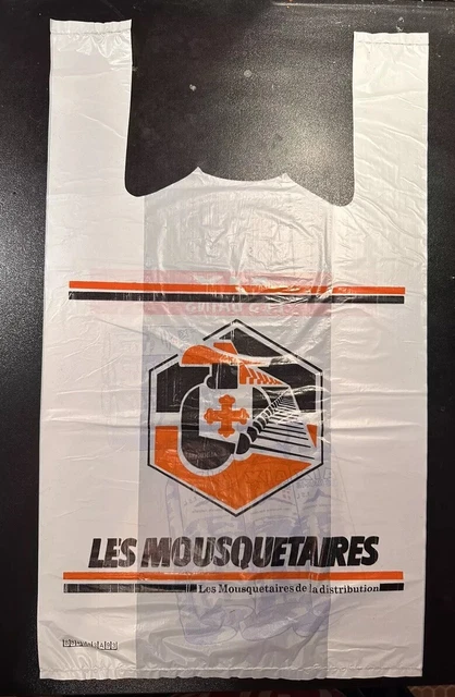 Sac Plastique Vintage MAMMOUTH – Objet Pub Supermarché Ancien – Sachet Courses