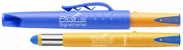 Pica 8081 / Sb - Marqueur Permanent Gel (Bleu) Dans Emballage Blister