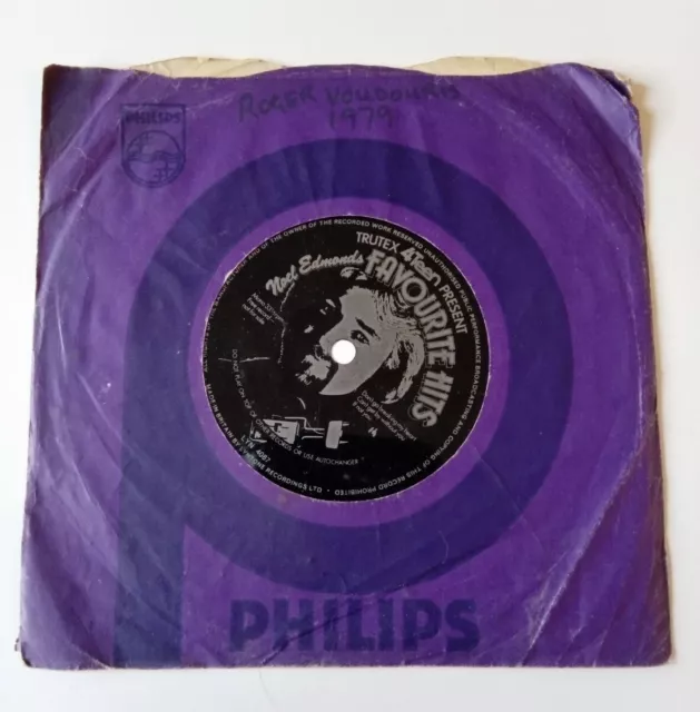 Noel Edmonds Favourite Hits By Various Artists 7" flexi Vinyl Record, 1976