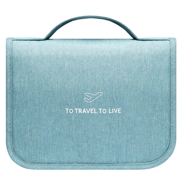 Trousse De Toilette Étanche Homme/Femme - Organisateur Voyage Avec Crochet - Sac Cosmétique Gym Et Vacances