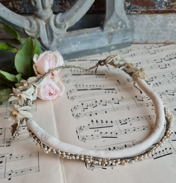 Diadème De Mariée En Or Jaune 14K Avec Turquoise Et Diamants - Couronne Ajustable Femme