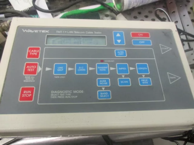 Wavetek Modello: Tmt-1 Tipo IV Lan Telecom Tester Cavo con Manuale <