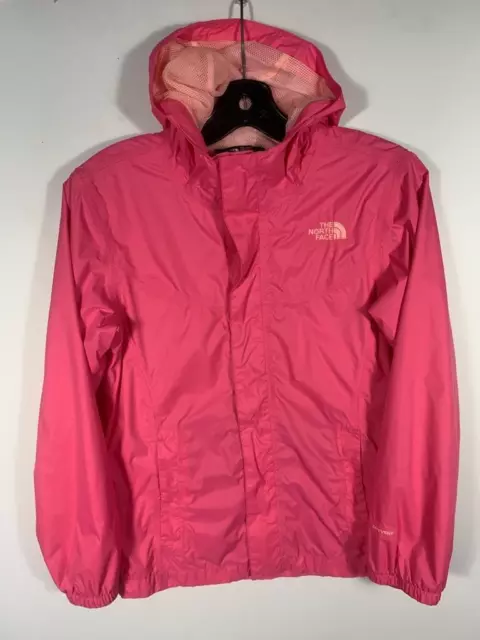 The North Face Hyvent Lightweight Hooded Rain Jacket Size Girls Large Pink