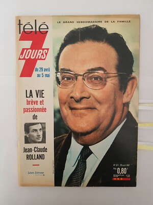 TELE 7 JOURS N°875 05/3/77 J.FOSTER DEAN DARC RIVES SALON AGRICULTURE DOROTHEE 