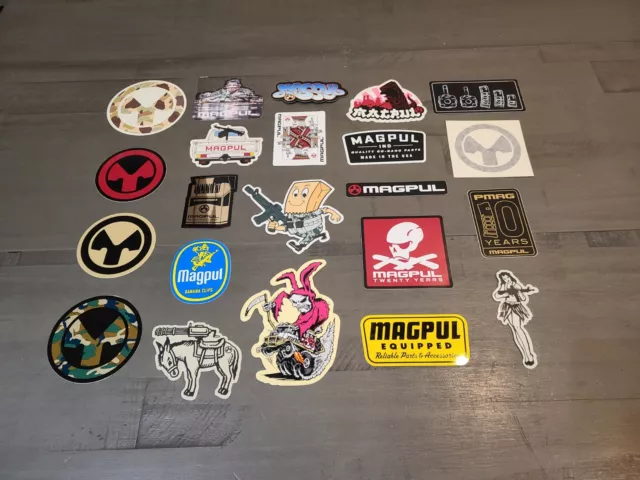 Magpul Industries Corp. Lot of 22 Decal Stickers OEM Original