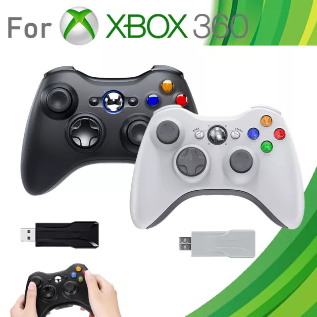 2x Wireless Controller Gamepad für MicrosoftXbox 360/ Slim /PC Windows 11/10/8/7