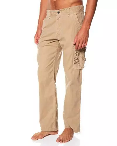 Rip Curl Mens 32 TRAIL CARGO PANT Trousers Cotton Pants - CPA4AC Khaki 2