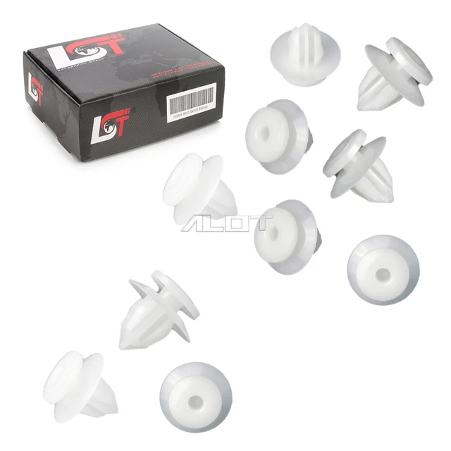 Kalunfex 100 Pcs Clips Fixation Voiture Panneau Porte 71728806 Pour Trou De 9 Mm Pour Ducato Qubo Fiorino Bipper Tepee Boxer Nemo Jumper 856543