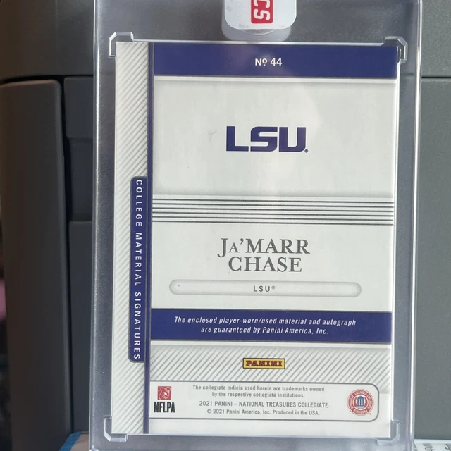 JAMARR CHASE NT -rpa 1/1 et 66/99 Auto. Rookie Bengals Lsu One Of One ...