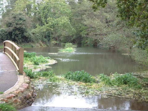 Photo 6x4 Ford south of Castle Acre in full flood South Acre This is the  c2005