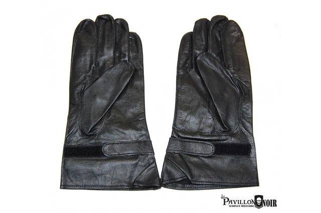 Gants Yves Saint Laurent en cuir noir – Élégance intemporelle et raffi