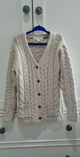 Burberry Cable Knit Cardigan 5-6 Years.