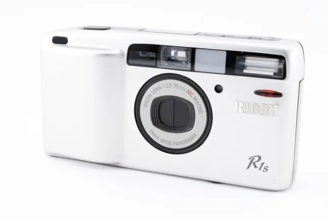 READ【NEAR MINT w/Strap】 Ricoh R1s Silver Point & Shoot 35mm Film Camera JAPAN