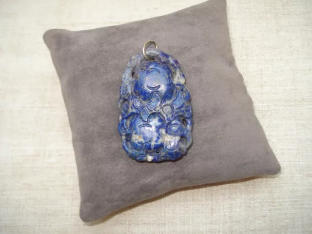 Pendentif Asiatique en Lapis Lazuli - Chine