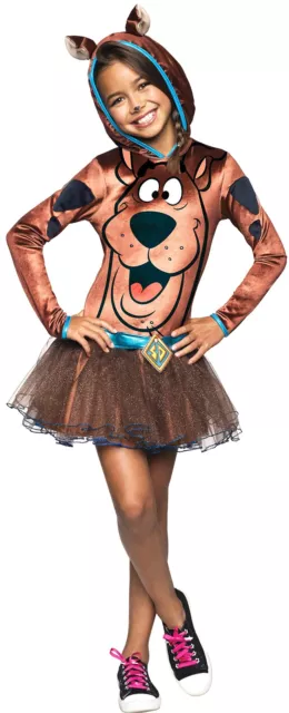 Rubie's Official Girl's Scooby-Do Scooby Hoody, Children Costume - Large SCOOBY