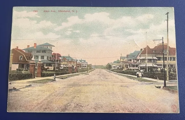 Allen Avenue, Allenhurst, New Jersey NJ Postcard ~ Unposted ~ Undivided Back