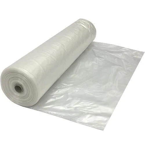 - Clear Plastic Sheeting - 4 mil - (8' x 100') - Thick Plastic Sheeting, Heav...