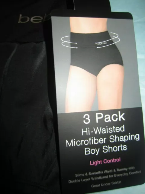 BEBE 3PACK SEAMLESS Shaping Shorts Sz XL Color Black ,Mve and Pink  ,Shapewear. $29.99 - PicClick