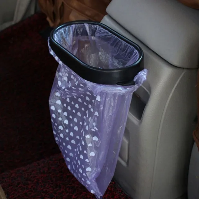 Car Trash Can Garbage Bag Holder Portable Clip Bin Rubbish Rack Auto Accessories