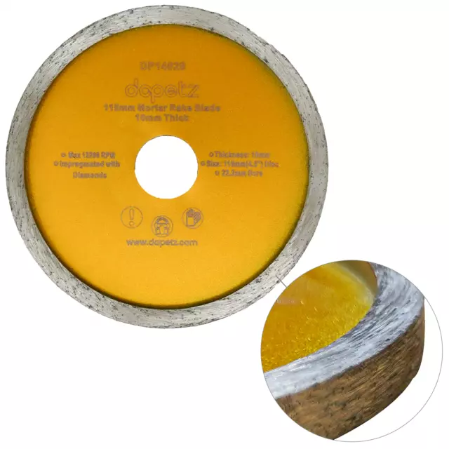 115mm Mortar Raking Diamond Disc Blade 10mm Thick Mortar Raker for angle grinder