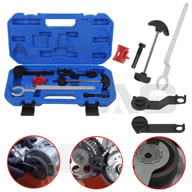 Wvoillty Zahnriemen Werkzeug Set Für VW Audi 1.2 TSI - Inkl. Nockenwellen- & Kurbelwellen-Werkzeuge