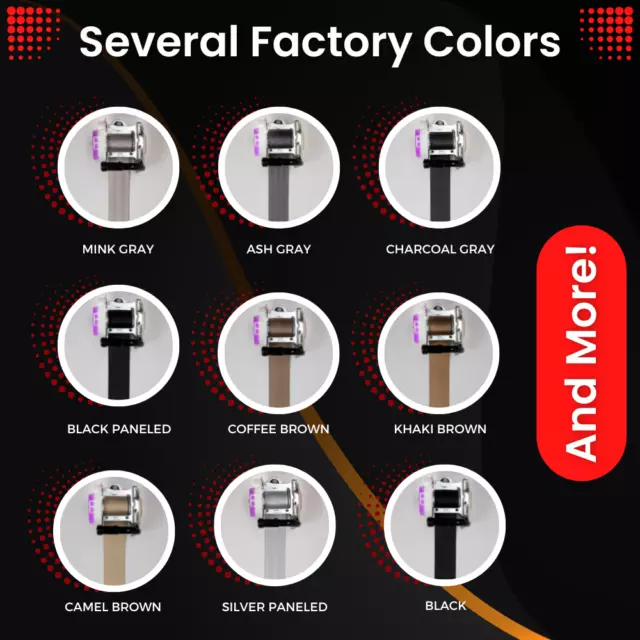 Seat Belt Webbing/Material Replacement Service - COLOR MATCH - 24HR! 2