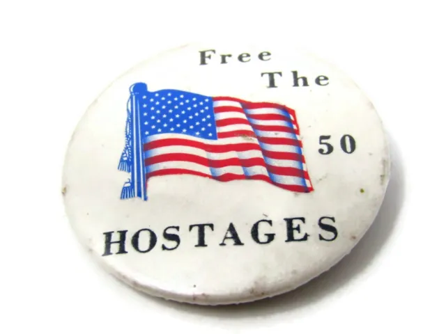 Gratuito Il 50 Hostages Spilla Vintage da Collezione Iran Hostage Crisis