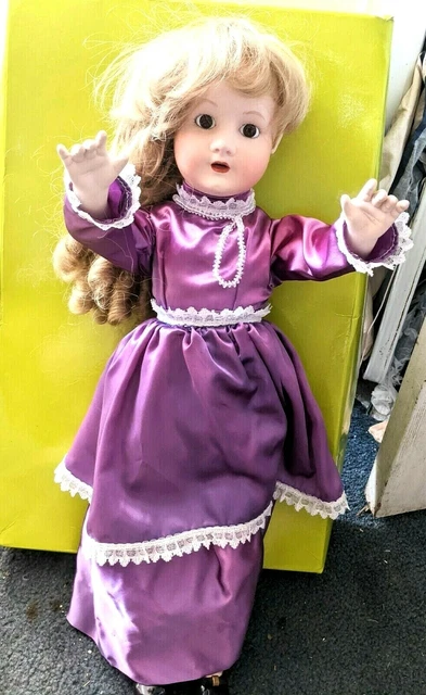 GERMANY REPRO BISQUE Doll 23”Antique Schoenau & Hoffmeister SH