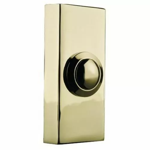 Wired Surface Mounted Bell Push Brass