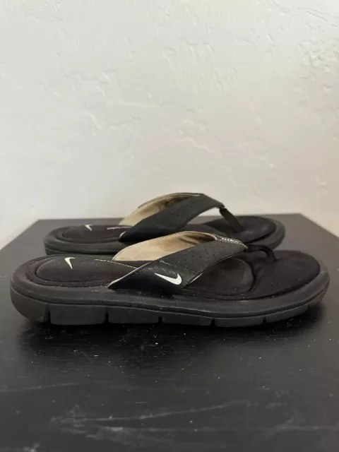 Nike Comfort Footbed Thong Flip Flop Sandals 354925-011 Womens Sz 6 Black