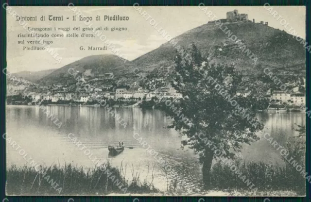 Terni Piediluco Lago di Marradi cartolina MT2351