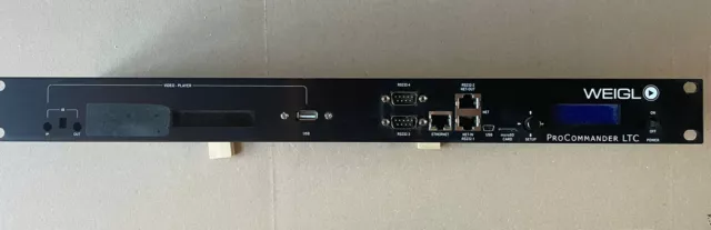 WEIGL procommander LTC Audio-show control-média serveur video- enregistreur DMX