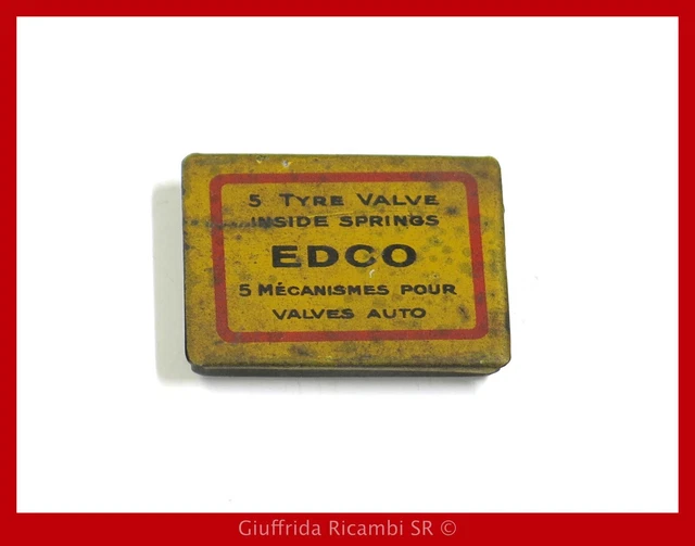 Scatola Scatolina di Latta Pubblicitaria Da Collezione EDCO Vintage Epoca