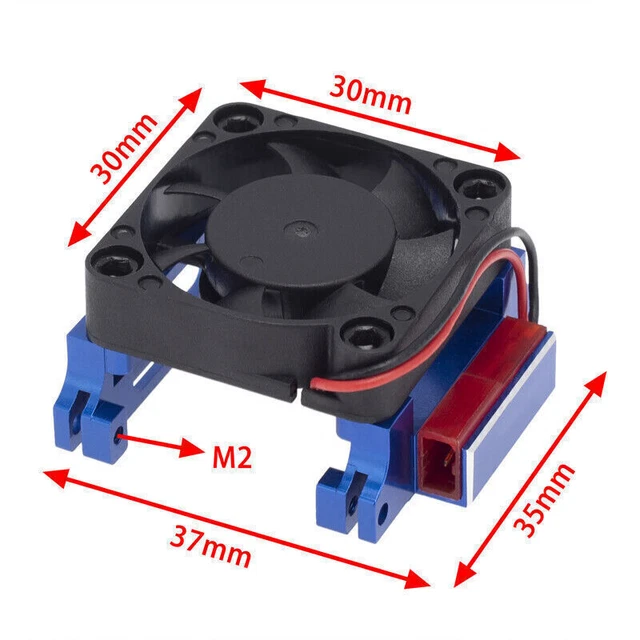 Cooling Fan Aluminum Heatsink For Traxxas Velineon Vxl-3S Esc303T06 Esc Rc Car