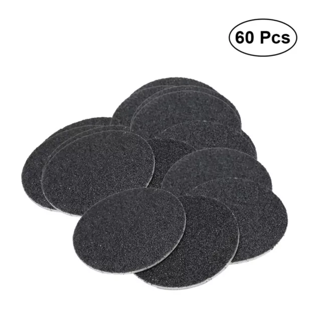 60 Pcs Sandpaper Pad Disks Replaceable Foot Care Kit Electronic Kits