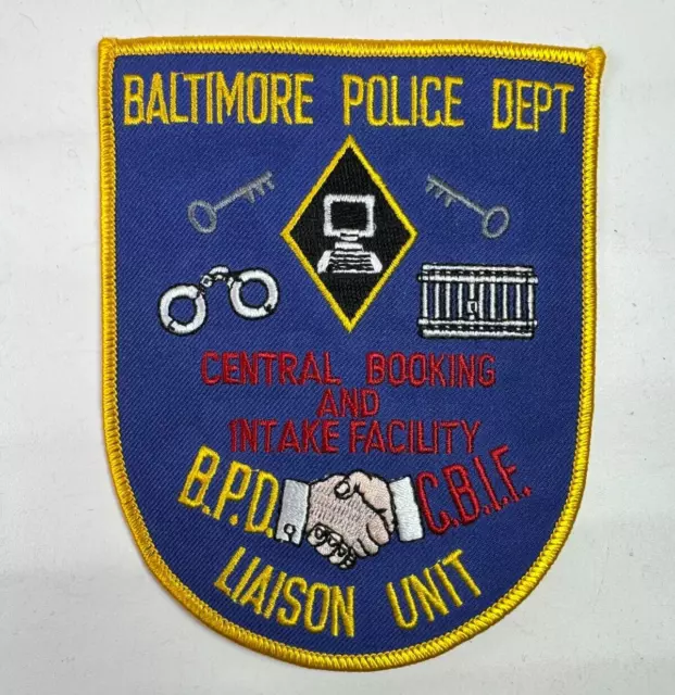 Baltimore Police Central Booking Intake Facility Liaison Maryland MD Patch D10