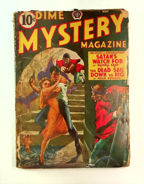 Dime Mystery Magazine Pulp May 1941 Vol. 25 #4 PR