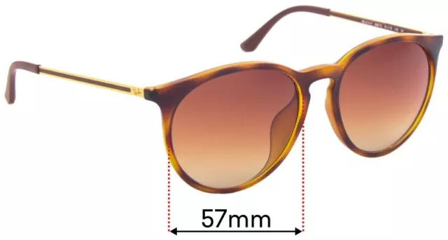 SFx Replacement Sunglass Lenses Fits Ray Ban Rb4274-f - 57mm Wide