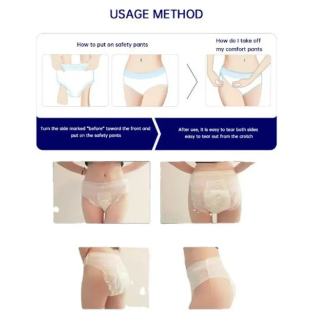 Sanitary Pants Menstrual Pad Disposable Night Use Pad Sanitary Napkins Care Pad