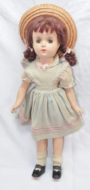15” Vintage Madame Alexander Composition Margaret O’Brien Doll from 1940s