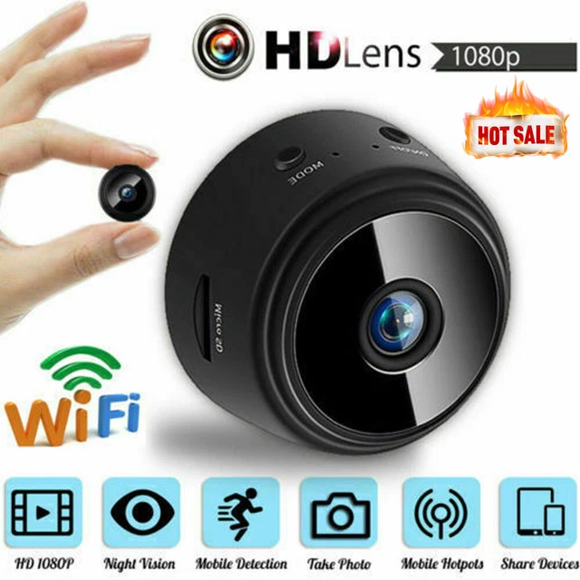 MINI WIRELESS HIDDEN Spy Camera Wifi IP Home Security DVR Night Vision ...