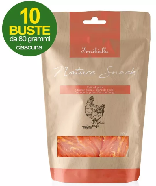 Poitrine de poulet pour chiens 10 sacs Ferribiella